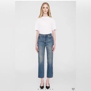 Anine Bing Blue Straight Leg Jeans size 27